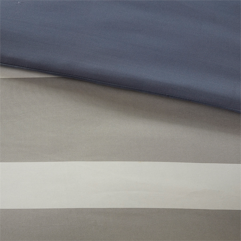Intelligent Design Marsden Striped Comforter Set with Bed Sheets in Blue Grey