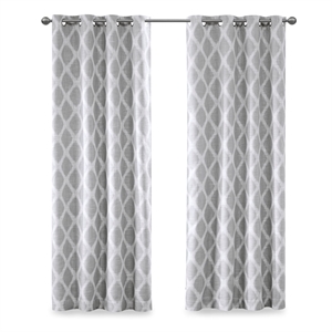 SunSmart Blakesly Printed Ikat Blackout Panel in Grey