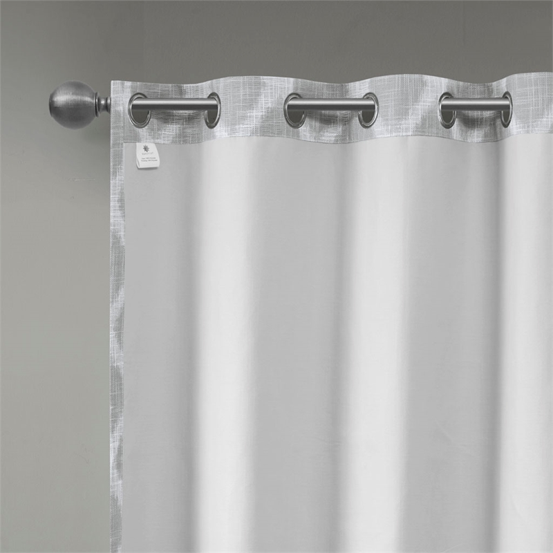 SunSmart Blakesly Printed Ikat Blackout Panel in Grey