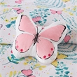Cynthia Printed Butterfly Comforter Set in Pink