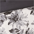 Intelligent Design Dorsey Floral Print Comforter Set in Black and White