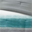 Madison Park Essentials Saben 7 Piece Comforter Set with Aqua Cotton Bed Sheets