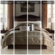 Madison Park Essentials Zara 16 Piece Comforter Set with 2 Bed Sheet Sets