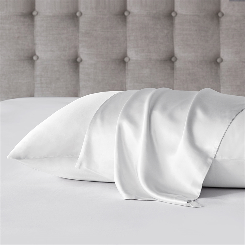 Madison Park Silk Mulberry Single Pillowcase in White