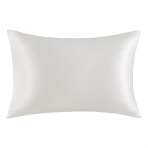 Madison Park Silk Mulberry Single Pillowcase in White