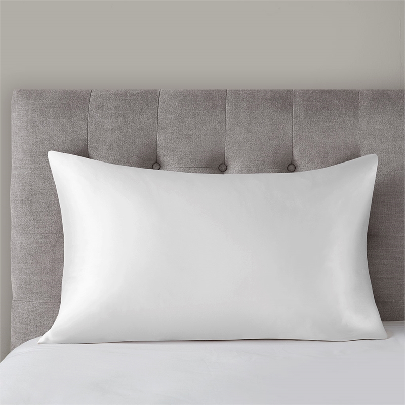 Madison Park Silk Mulberry Single Pillowcase in White