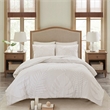 Madison Park Bahari 3-Piece Cotton Chenille Palm Comforter Set in Off White