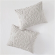 Madison Park Laetitia 3-Piece Cotton Chenille Medallion Comforter Set in Gray
