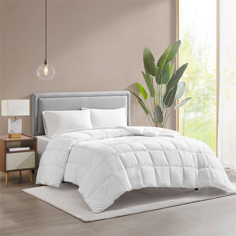 Sleep Philosophy Cotton Sateen Down Alternative Comforter in White