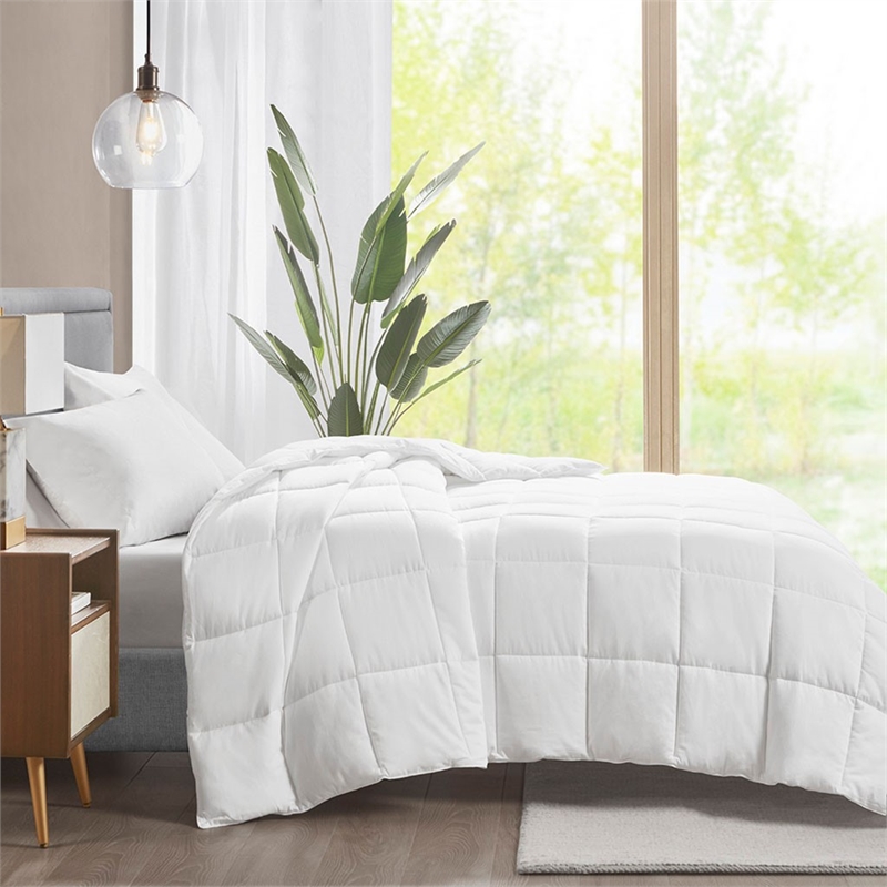 Sleep Philosophy Cotton Sateen Down Alternative Comforter in White