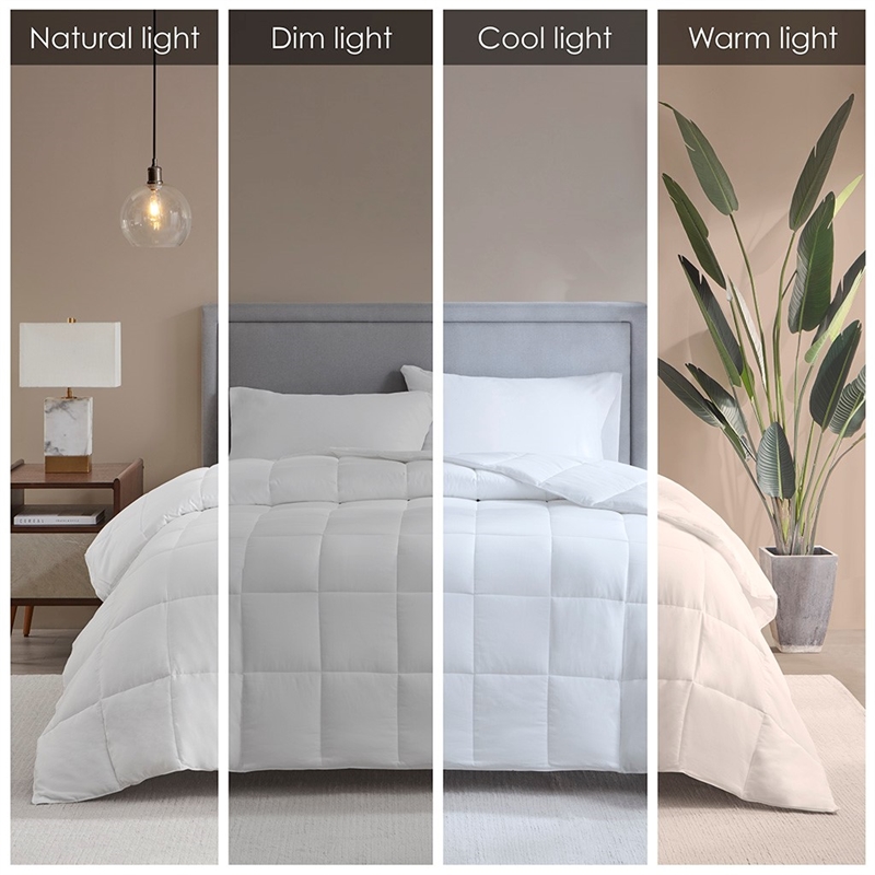 Sleep Philosophy Cotton Sateen Down Alternative Comforter in White