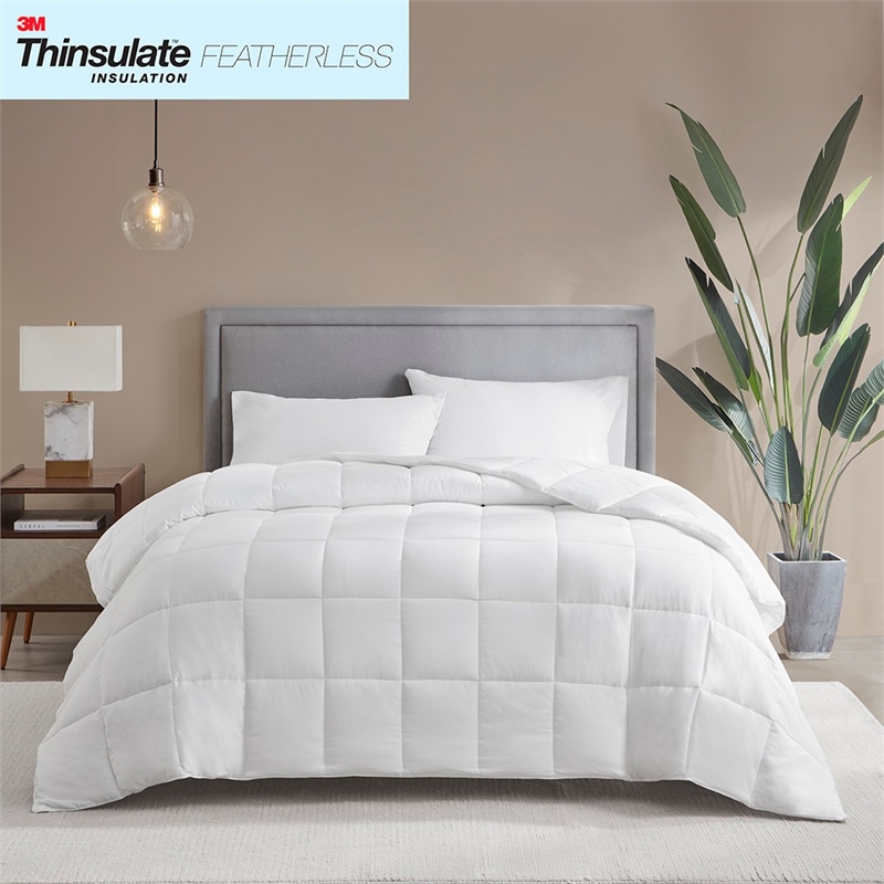 Sleep Philosophy Cotton Sateen Down Alternative Comforter in White