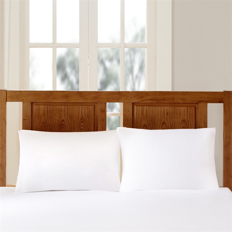 Bed Guardian by Sleep Philosophy Microfiber Pillow Protector Set in White