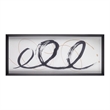 Madison Park Abstract Ambit Contrast Black Framed Graphic Wall Art in Black