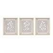 Madison Park Fair Florets Printed Framed Graphic 3 Piece Set in Beige