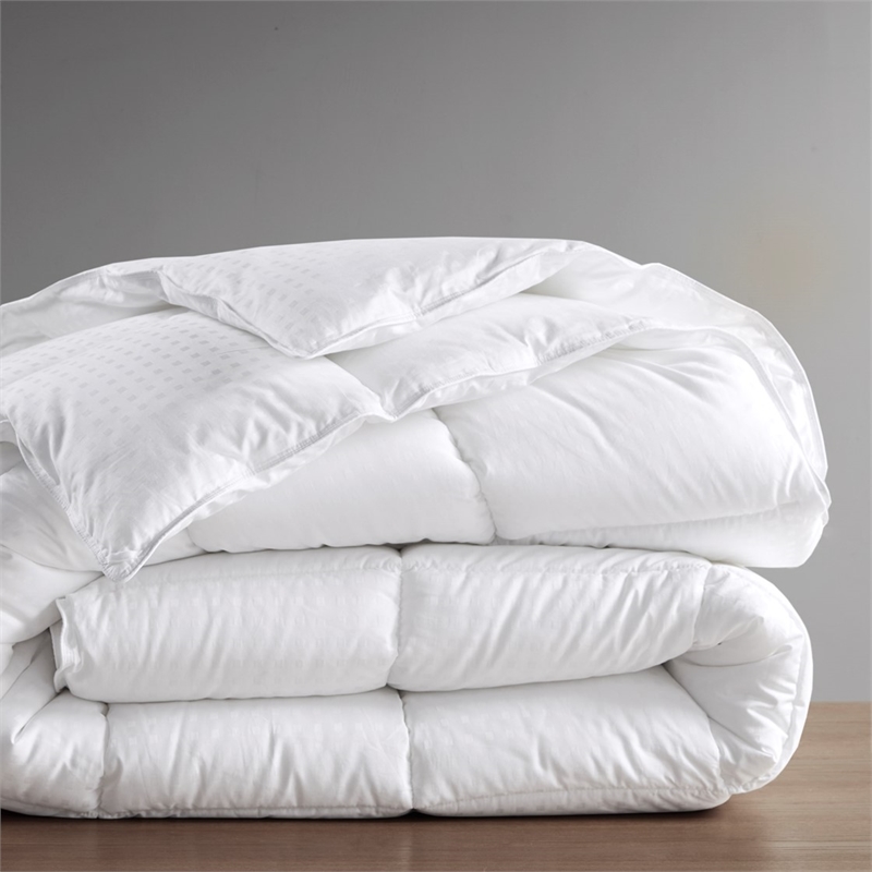 Croscill Signature Dobby Cotton Down Alternative Comforter in White Full/Queen