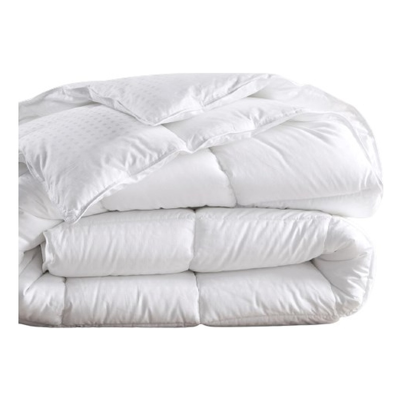 Croscill Signature Dobby Cotton Down Alternative Comforter in White Full/Queen