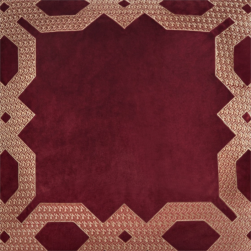 Croscill Classics Clermont European Pillow Sham in Burgundy 26x26