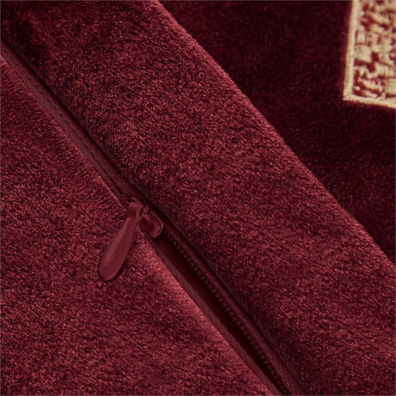 Croscill Classics Clermont European Pillow Sham in Burgundy 26x26