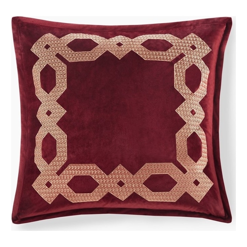 Croscill Classics Clermont European Pillow Sham in Burgundy 26x26