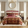 Croscill Classics Galleria 4 Piece Red Comforter Set in Red Cal King