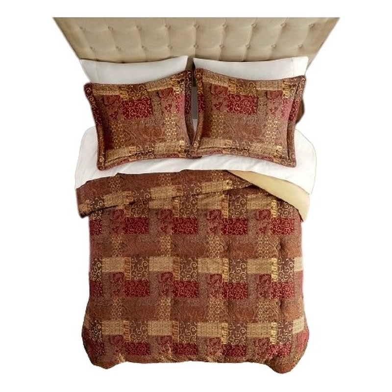 Croscill Classics Galleria 4 Piece Red Comforter Set in Red Queen