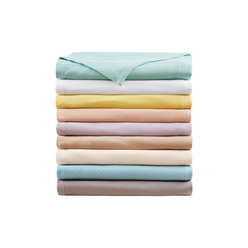 Madison Park Liquid Cotton Blanket in White Full/Queen
