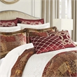 Croscill Classics Galleria 4 Piece Red Comforter Set in Red King