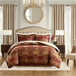Croscill Classics Galleria 4 Piece Red Comforter Set in Red King