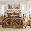 Croscill Classics Julius 4 Piece Comforter Set in Burgundy King