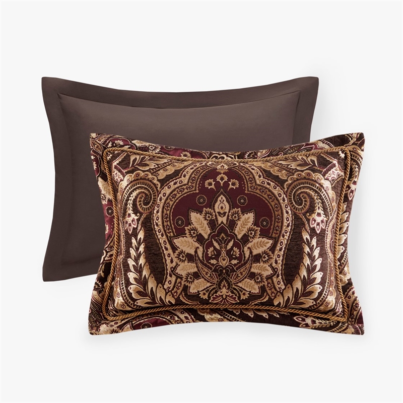 Croscill Classics Julius 4 Piece Comforter Set in Burgundy Cal King