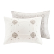 Madison Park 6 Piece Cotton Reversible Comforter Set in Ivory King/Cal King