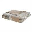 Woolrich Olsen Olsen 3 Piece Oversized Cotton Quilt Set in Tan Full/Queen