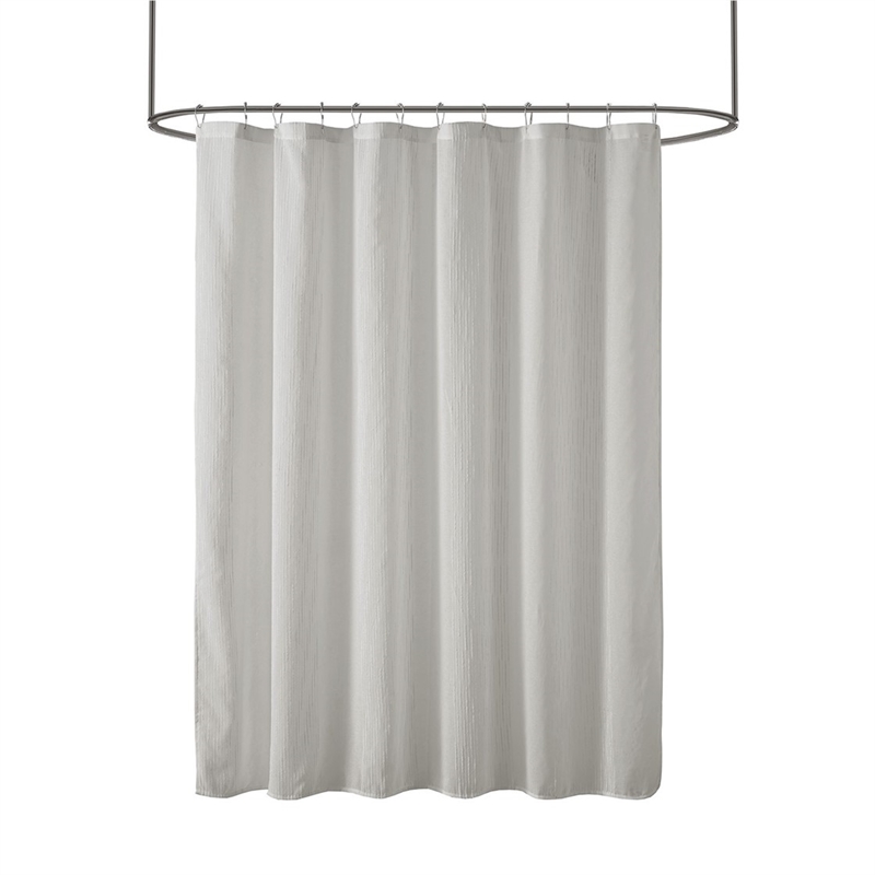 Madison Park Anna Sheer Shower Curtain in Grey 72x72