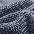 INK+IVY Bree Knit Blanket in Indigo King
