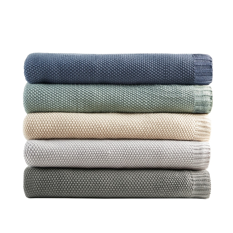 INK+IVY Bree Knit Knit Blanket in Ivory King