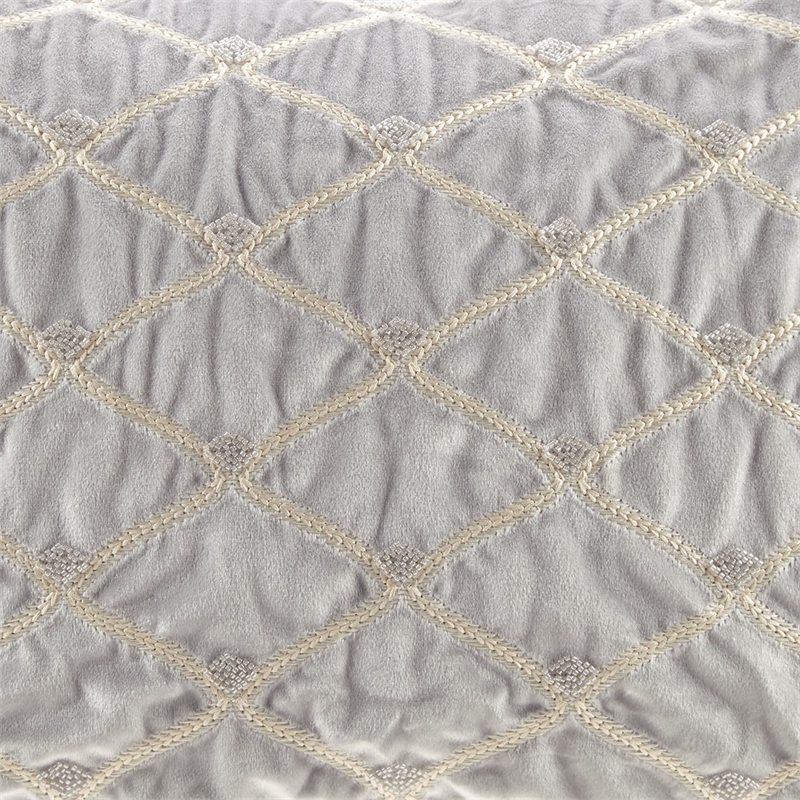 Croscill Classics Aumont Oblong Decor Pillow in Silver 22x15