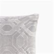 Croscill Classics Biron Square Decor Pillow in Silver 18x18