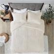 Madison Park Arctic Fur DownComforter Mini Set in Ivory King/Cal King
