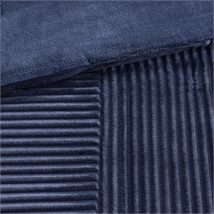 Madison Park Parker Plush Down Alternative Comforter Set in Navy Full/Queen