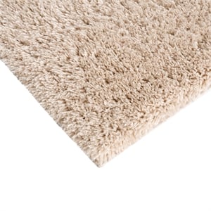 Madison Park Camdyn Super Soft Polyester Shag Area Rug in Cream 6x9'