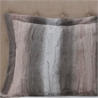 Madison Park Zuri 4PC Faux Fur Comforter Set in Blush/Grey King