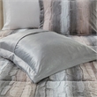 Madison Park Zuri 4PC Faux Fur Comforter Set in Blush/Grey King
