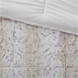 Madison Park Zuri 4PC Faux Fur Comforter Set in Snow Leopard King