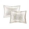Madison Park Zuri 4PC Faux Fur Comforter Set in Snow Leopard King