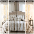 Madison Park Zuri 4PC Faux Fur Comforter Set in Sand Full/Queen