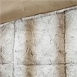 Madison Park Zuri 4PC Faux Fur Comforter Set in Sand Full/Queen