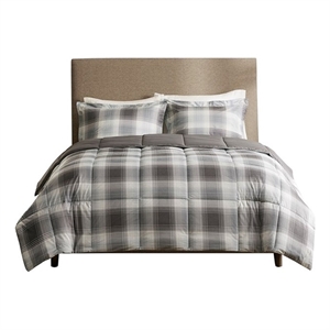 Woolrich Softspun Down Alternative Comforter Mini Set in Grey Full/Queen