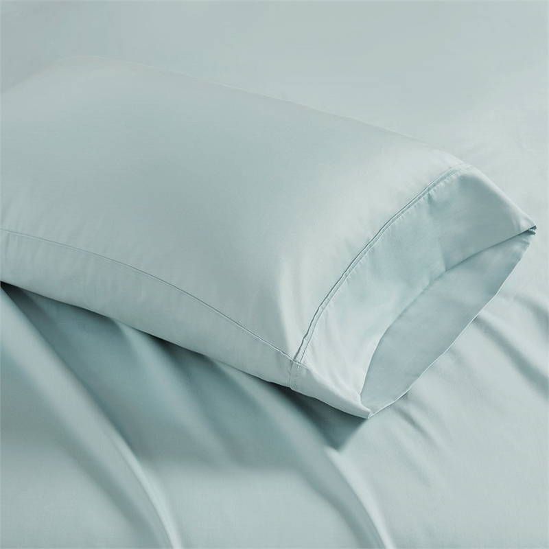 Madison Park 1500 Thread Count Cotton Blend 2 PC Pillowcases in Seafoam King