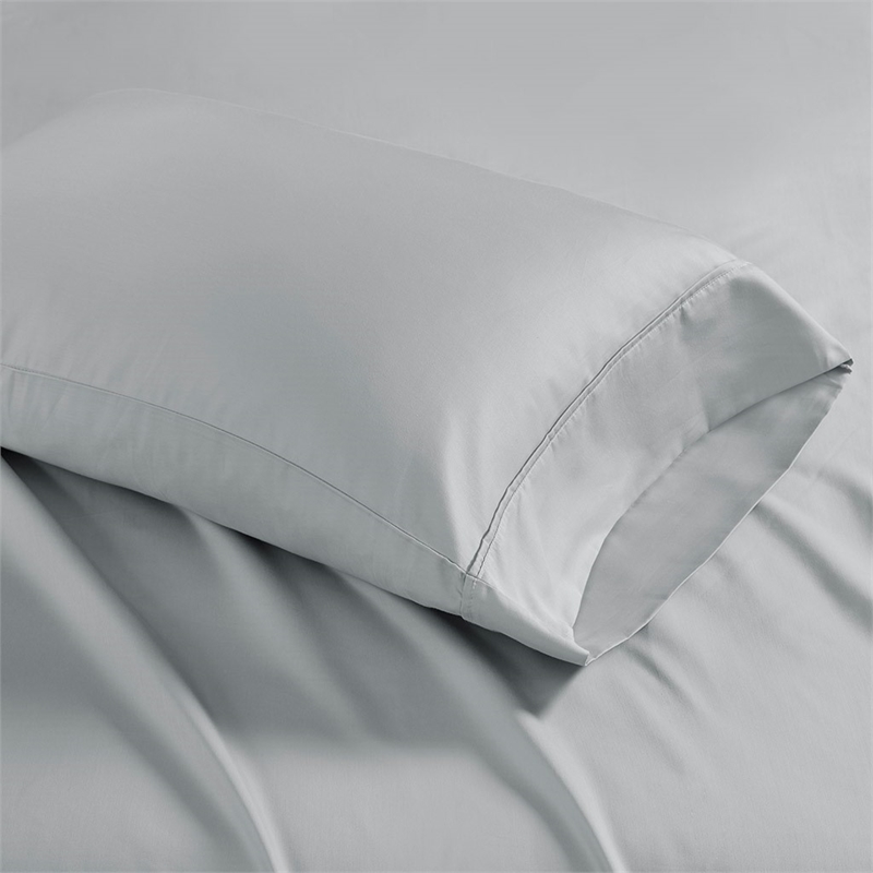 Madison Park 1500 Thread Count Cotton Blend 2 PC Pillowcases in Grey King
